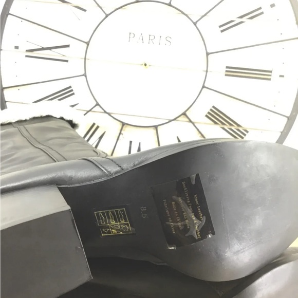 Jeffrey Campbell Black and White Over the Knee Boots - Picture 7 of 10